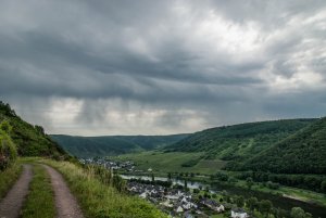 Regen über Valwig und Ernst