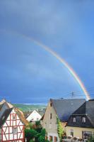 Regenbogen und Fachwerk