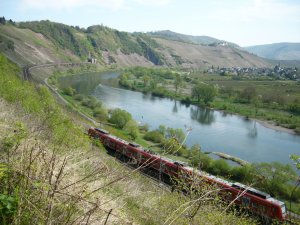 Bahnstrecke bei Pünderich