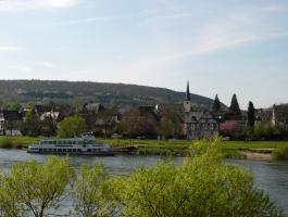 Pündericher Moselufer im Frühling