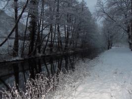 Bachuferweg  Heusack im Winter bei Alf 1
