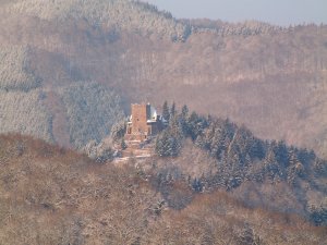 Burg Aras im Schnee