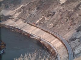 Hangviadukt im Schnee