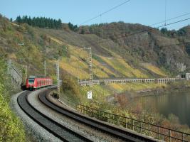 Kanonenbahn, Gleisbogen, Zug