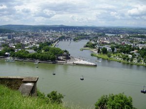 Koblenz, Deutsches Eck, Seilbahn